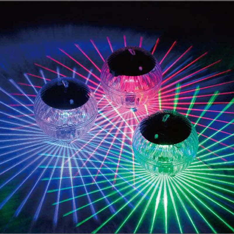 

LED Solar Outdoor Floating Night Lights Solar Powered Floating Underwater Ball Lamps Swimming Pool Party Lantern Yard Pond Decor
