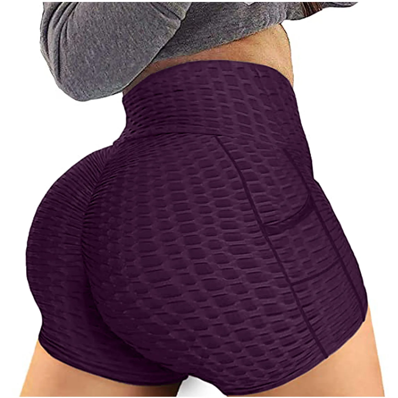 

Pants for women 2021 Fashion Women's Sports Pure Color Pocket Loose Casual Shorts Yoga Pants women's sports pants Women leggings