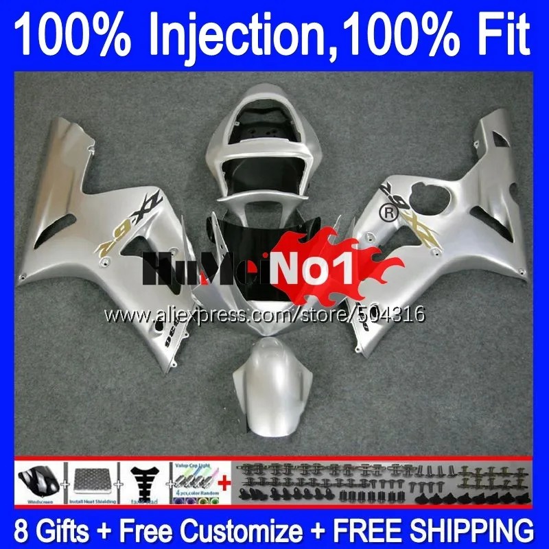 

OEM For KAWASAKI ZX 636 6 R 600CC ZX600 ZX636 ZX6R 03 04 61MC.20 Gloss silver ZX 6R 600 ZX-636 ZX-600 ZX-6R 2003 2004 Fairings
