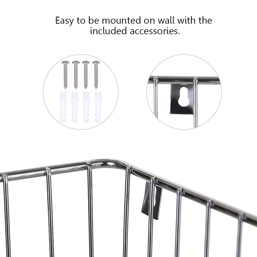 

Iron Rack Storage Basket Wall-mounted Ironing Board Holder for Holding Iron and Ironing Board Home Organizer