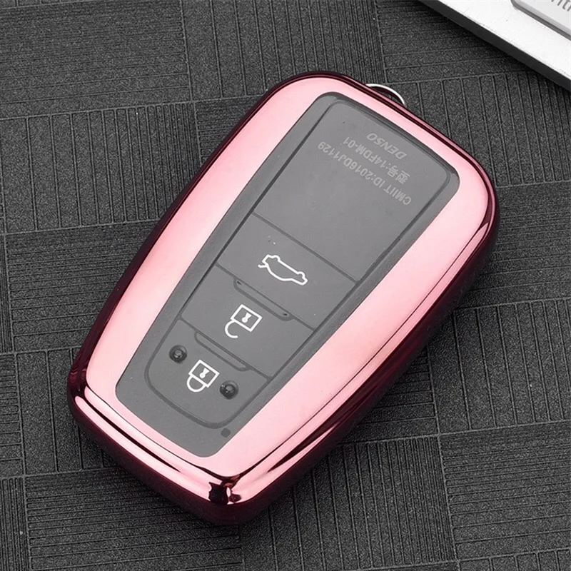 

TPU Car Key Fob Cover Case for Toyota CHR C-HR Camry Prius Prado 2016 - 2018 2 3 Buttons Remote Keyless