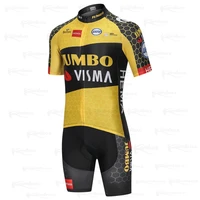 2021team jumbo cycling jersey mens 20d set quick dry mountain bike bib shorts premium bicycle clothing mtb strech cycling shirt