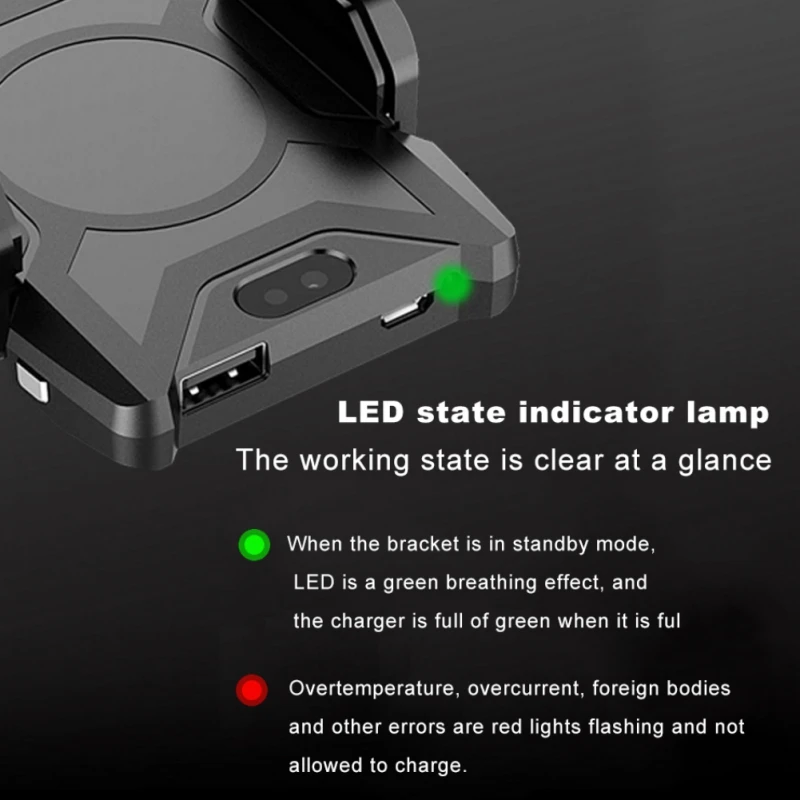 

Qi Wireless Car Charger Fast Charging Infrared sensing Holder Automatic Infrared Sensor Air outlet for iPhone X 8 Samsung