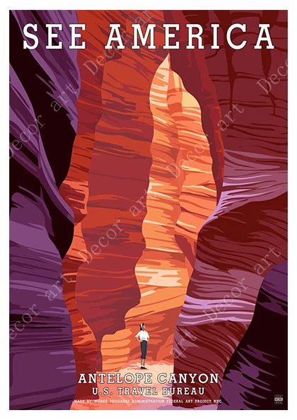 Постер для путешествий из Сан Франциско See America картины на холсте винтажные