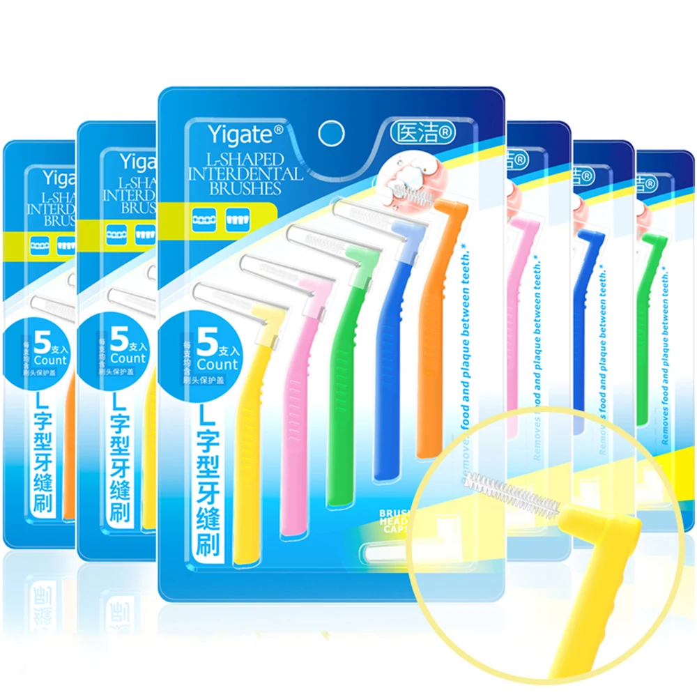 L-образный инструмент для чистки зубов зубочистки взрослых