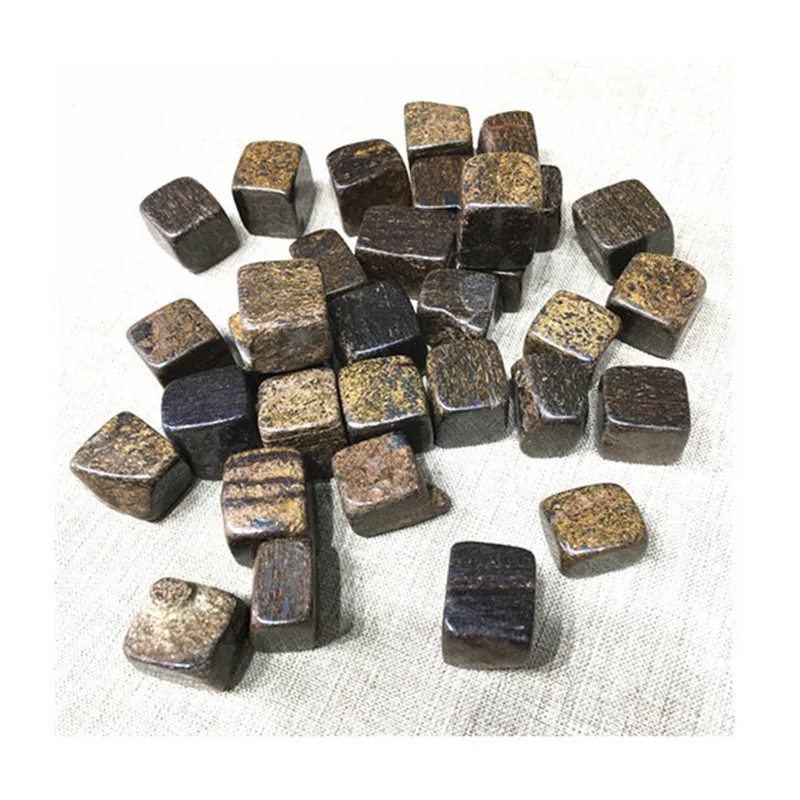 

Natural Carved Bronzite Cube Crystal Gemstone For Home Decoration