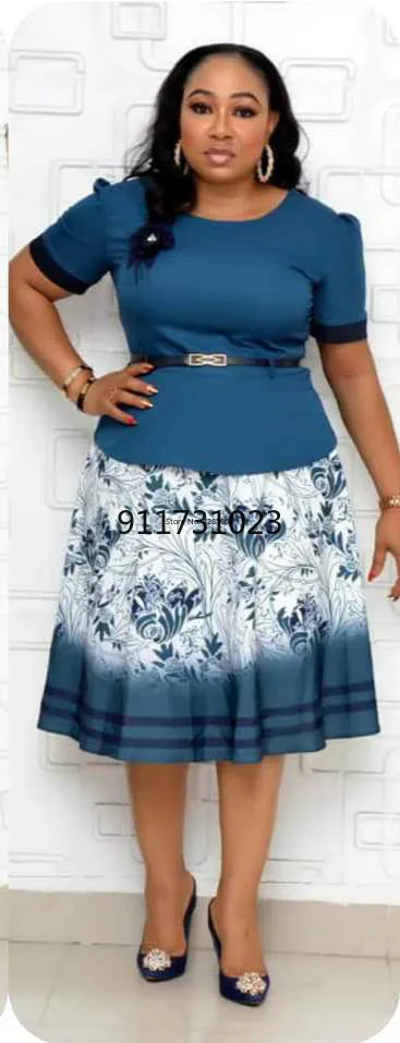 Fashion Style 2021 African Women Printing Plus Size Dress Dresses for Clothing 2XL-6XL | Тематическая одежда и униформа