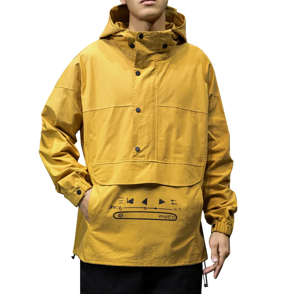 SAGACE/мужская куртка с капюшоном в стиле хип хоп принтом мужские толстовки пальто