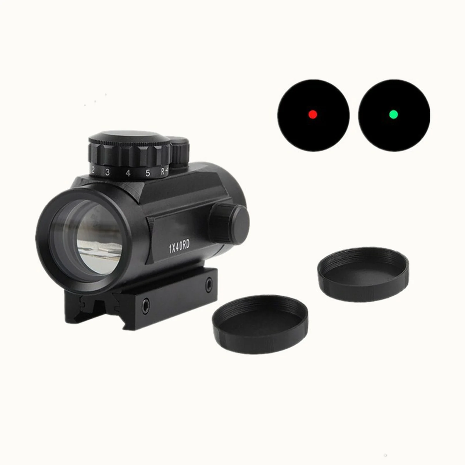 

1X40RD Hunting Red Dot No Flip Optical Sight 11mm 20mm Mounts Riflescope Aim Point Rifle Scope and Chasse Telescope