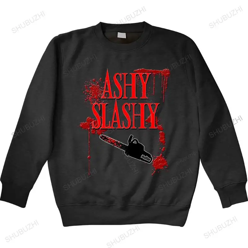 

Ashy Slashy Chainsaw hoodie Men Blood Letter Printed Ash Vs Evil Dead sweatshirt Male Fashion long Sleeve Saws Costume euro size