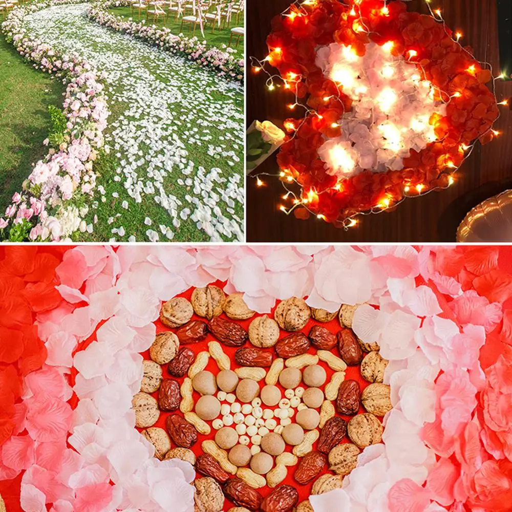 500 шт. Модные 100 шт./лот Романтический лепестки роз цветы для вечерние украшения