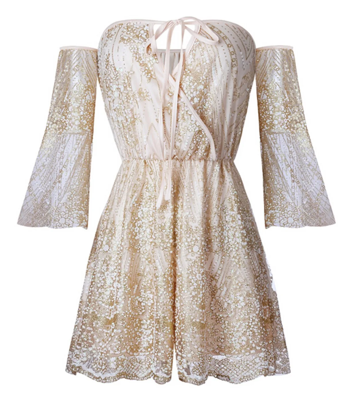 

Women Playsuit 2020 Summer Lace Jumpsuit Off Shoulder Playsuit arrival Romper Trousers