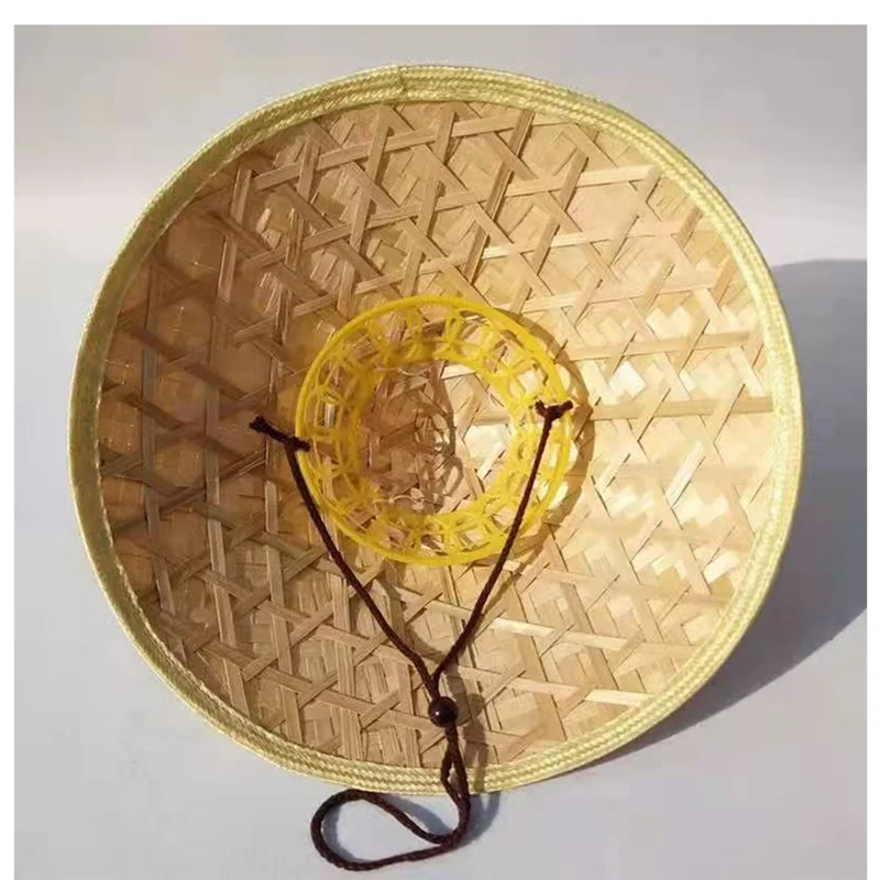 Бамбуковая Плетеная соломенная шляпа WZCX с широкими полями индивидуальная