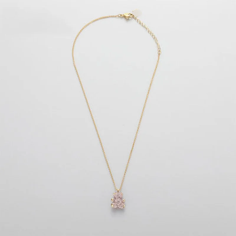 PANDOO модный шарм оригинальный 1:1 копия милый детский кулон плюшевый мишка