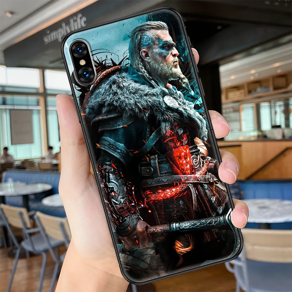 

Game Assassins Creeds Phone Case Cover Hull For iphone 5 5s se 2 6 6s 7 8 12 mini plus X XS XR 11 PRO MAX black painting Etui