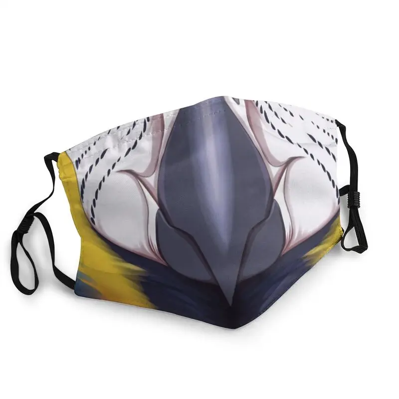 Милый Ара маска с клювом защиты от пыли дышащий попугая для лица Защитная крышка