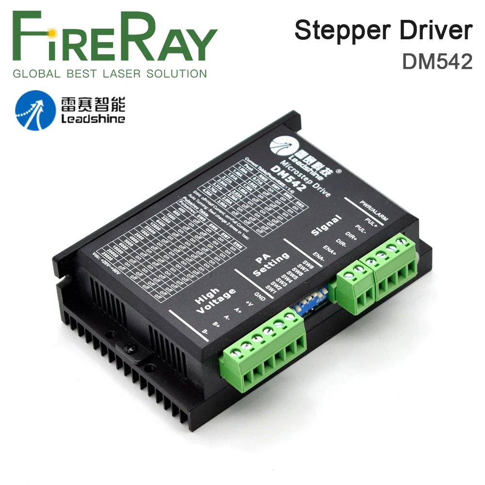 Аналоговый шаговый двигатель FireRay Leadshine 2 фазный драйвер DM542 контроллер двигателя
