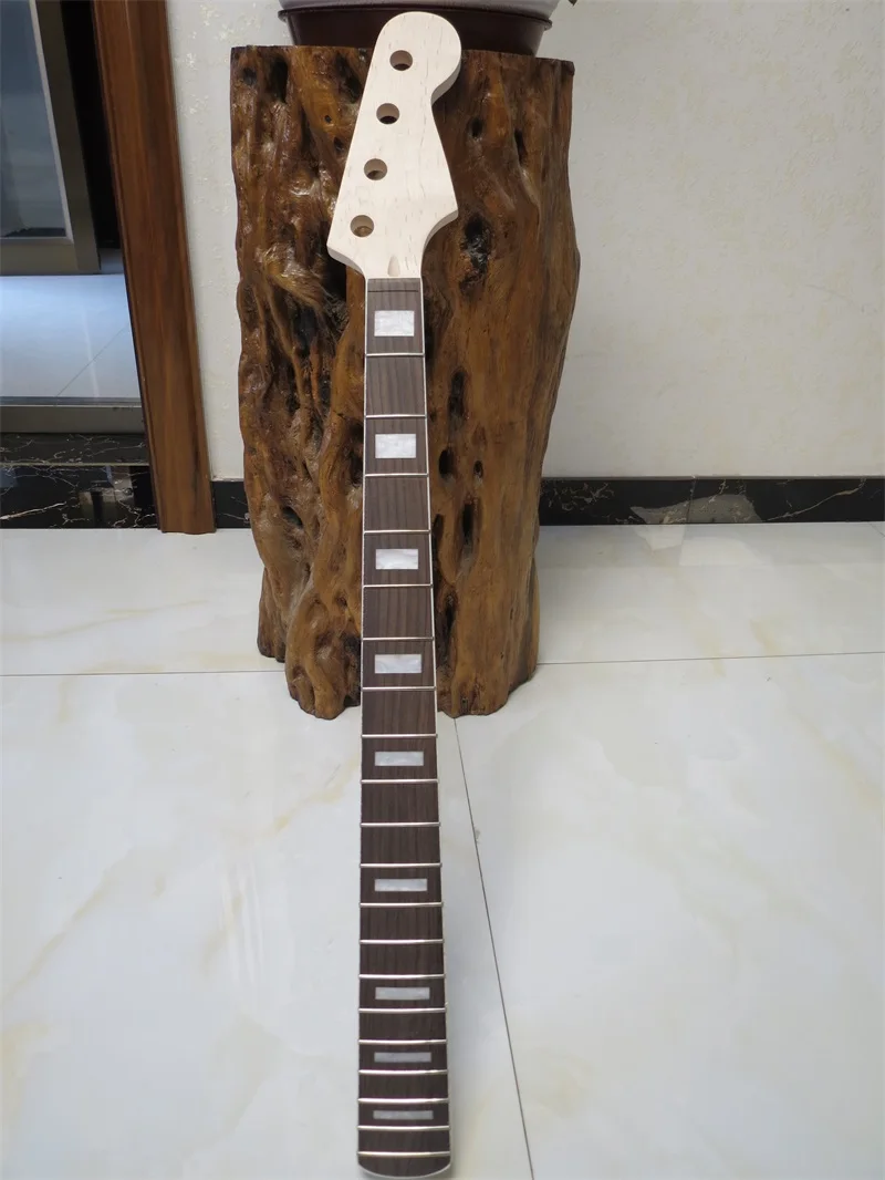 DIY Незаконченный кленовый палисандр 20 лад для электрических басов шеи частей|neck