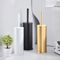 pcs Bathroom Accessories Toothbrush Holder Long Handle Toilet Brush With Base Aluminum Toilet Cleaning Brush Set Household