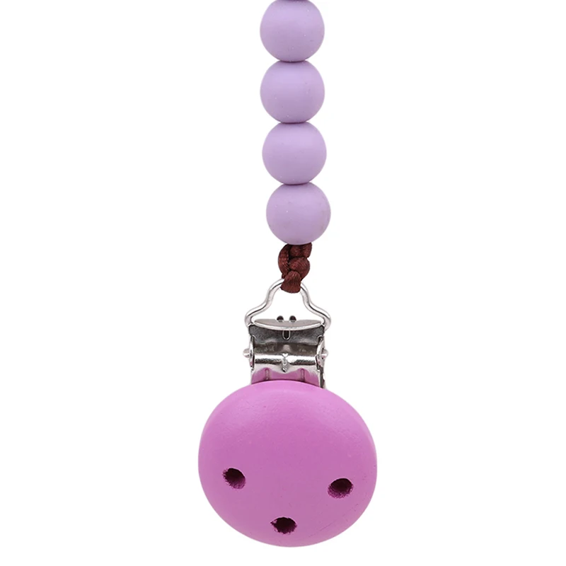 

Baby Care Pacifiers Nipples Clip Chain Infant Child Cuddly Plush Soother Chain Dot Pacifier Clips Teether