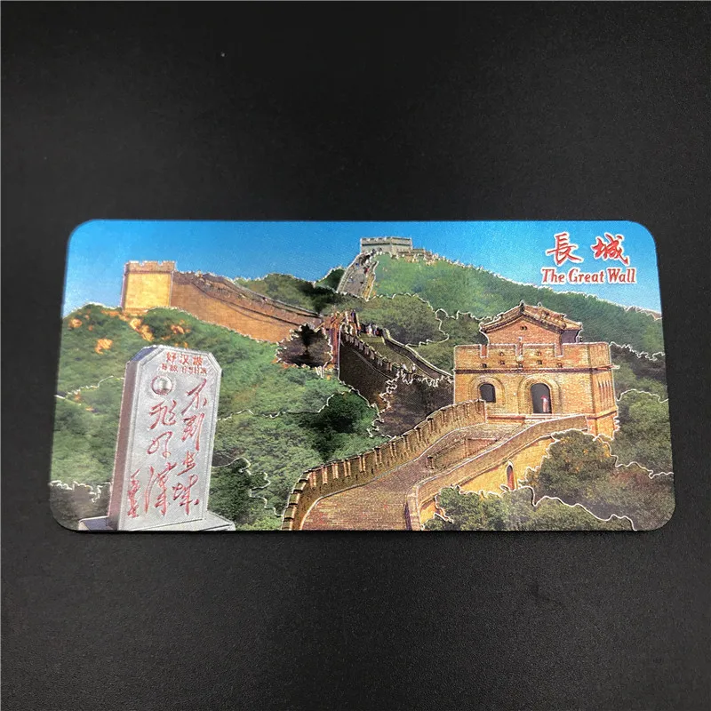 Китайский флаг с драконом туристический сувенир магнит на холодильник магнитная