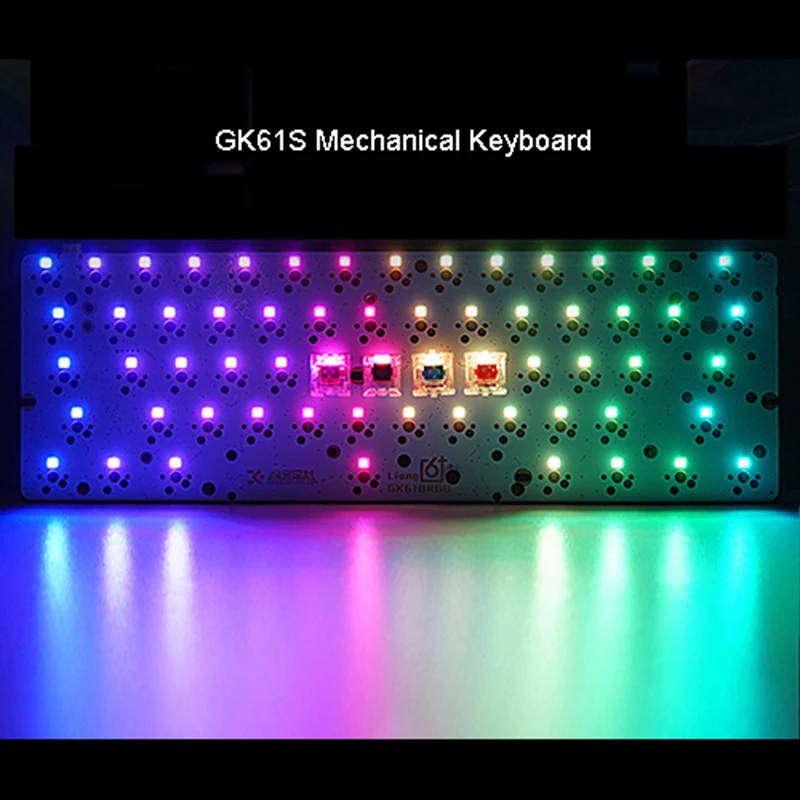 Механическая клавиатура GK61S с горячей заменой Bluetooth RGB подсветка кабель Tyce C