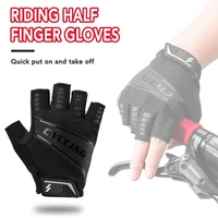 bicycle riding gloves non slip half finger breathable mtb mountain bike motorcycle glove sbr pad shockproof bicycle sport gloves