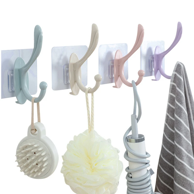 

Hanger Hooks Storage Racks for Home Coats Hat Clothes Towel Key Wall Mounted Hook Bathroom Livingroom Kitchen Accessories