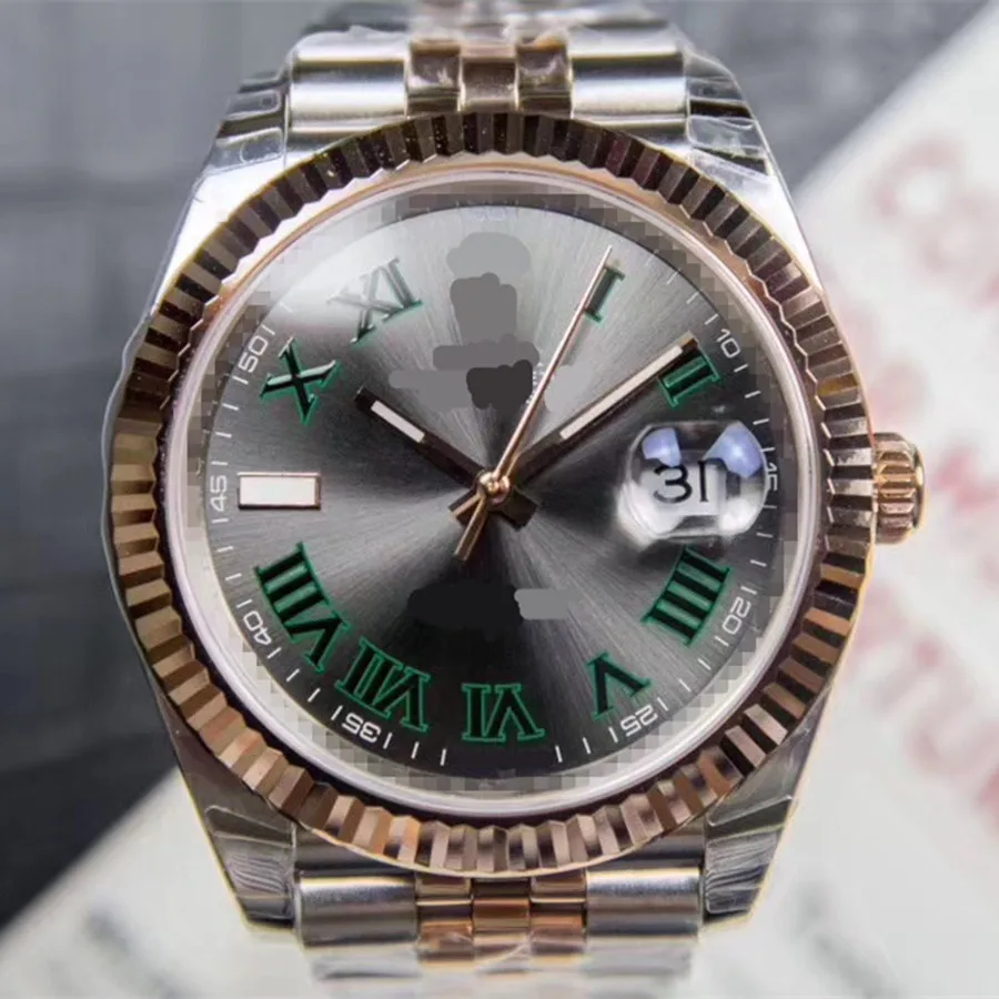 Женские автоматические часы Роскошные Rolexbly мужские деловые розовое золото