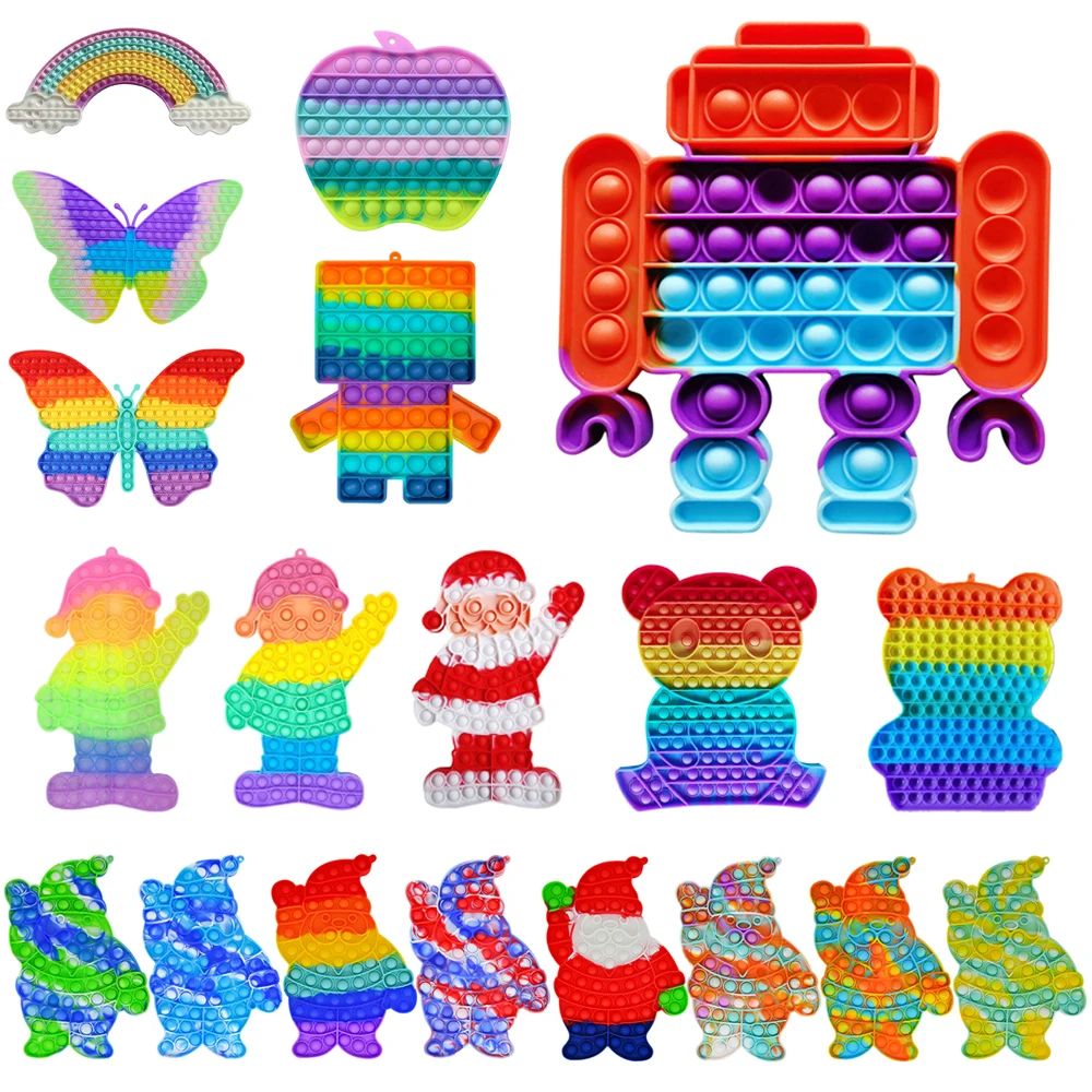 

Силиконовая пузырьковая доска большого размера, игрушки для снятия стресса, снятие стресса с особыми потребностями, детский сенсорный разв...