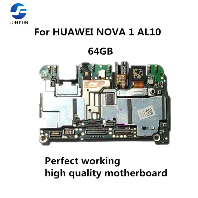 Разблокированная материнская плата JUN FUN Для Huawei NOVA 1 AL10 64 ГБ Android OS логическая с