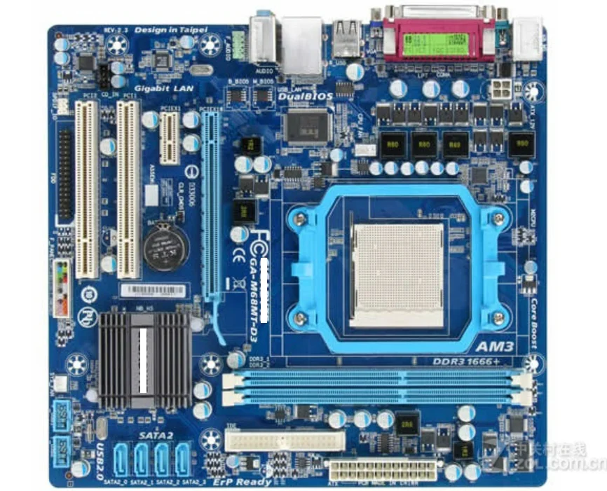 

GA-M68MT-D3 GA-M68MT-D3P Desktop Motherboard 630A Socket AM3 DDR3 8G M68MT-D3 M68MT-D3P USB2.0 VGA motherboard