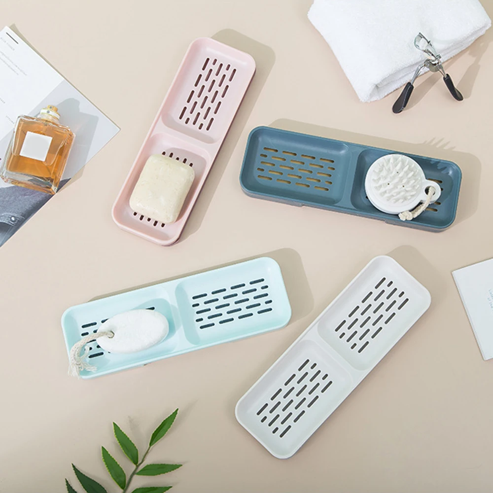 Двойной ящик с сеткой настенный для мыла двойной дренаж ванной душа держатель