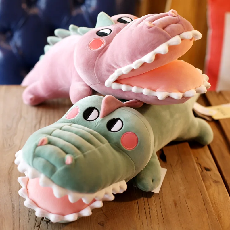 

Big teeth crocodile doll machine doll lying crocodile plush toys lazy pillow doll doll gift