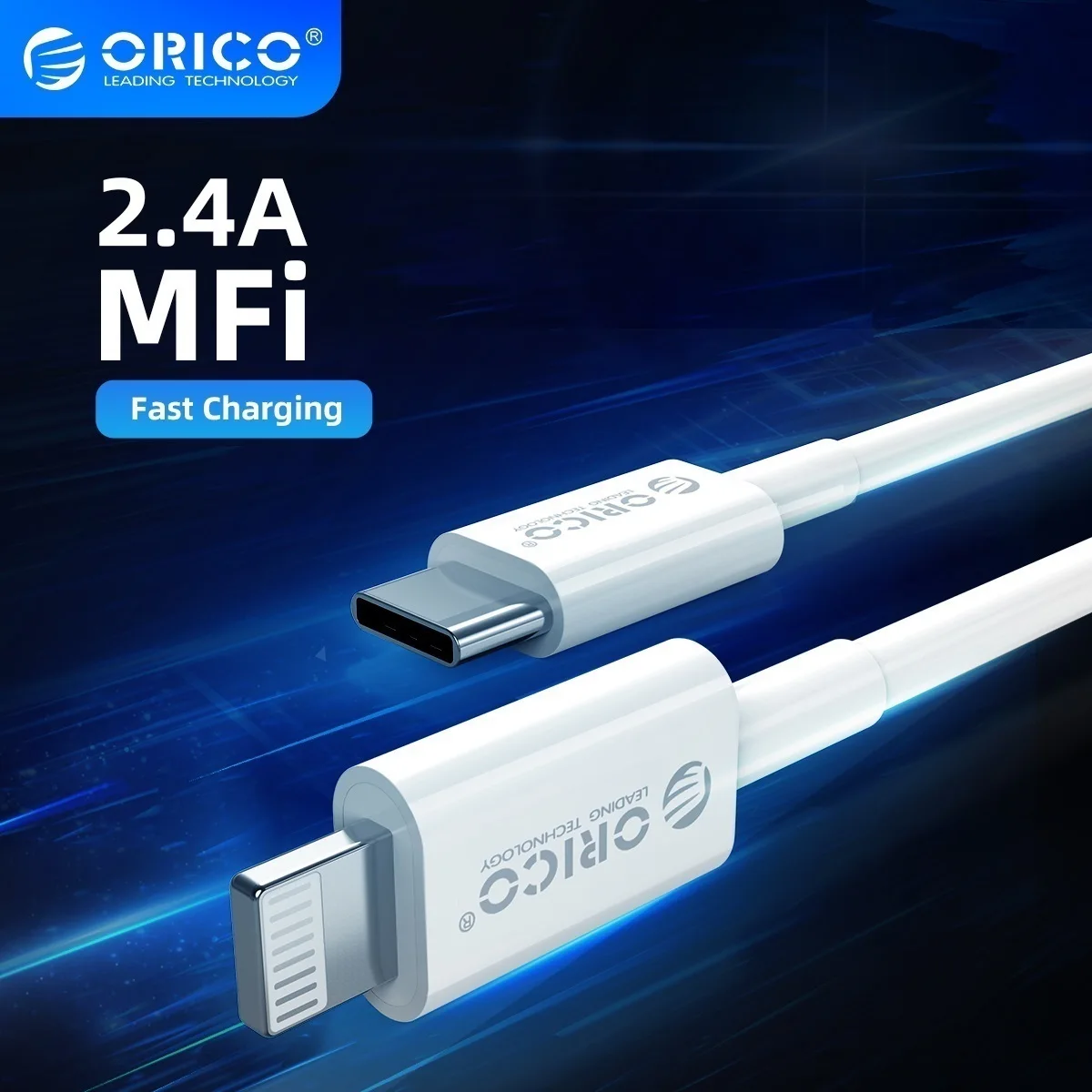 

USB-кабель ORICO MFi Lightning для iPhone 13, 2,4 А, 12 Pro Max, 11, XR, XS