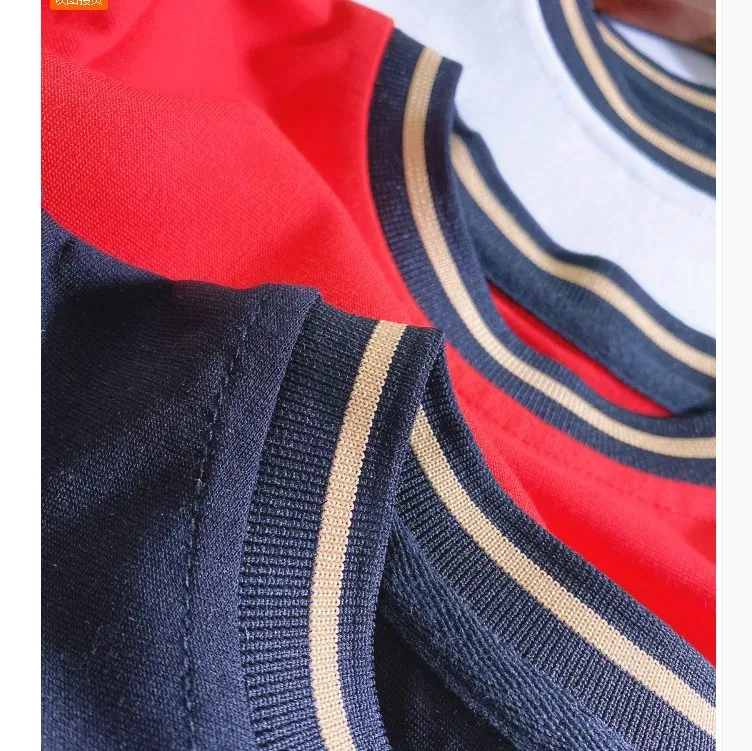 

European Style Girl's Half Sleeve Soft Dress 2021 Summer New Kids Thin Princess Dresses Children's Roman Cotton One Piece P119