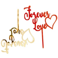 forever love cake dessert topper baking decoration valentines day party supplies