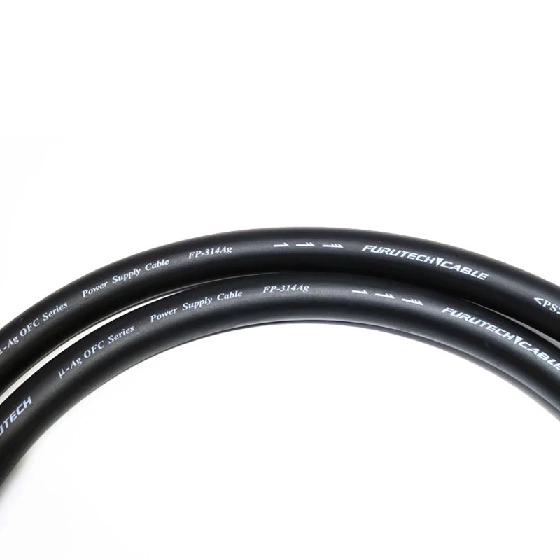 Двухжильный посеребренный шнур питания Furutech с вилкой европейского стандарта