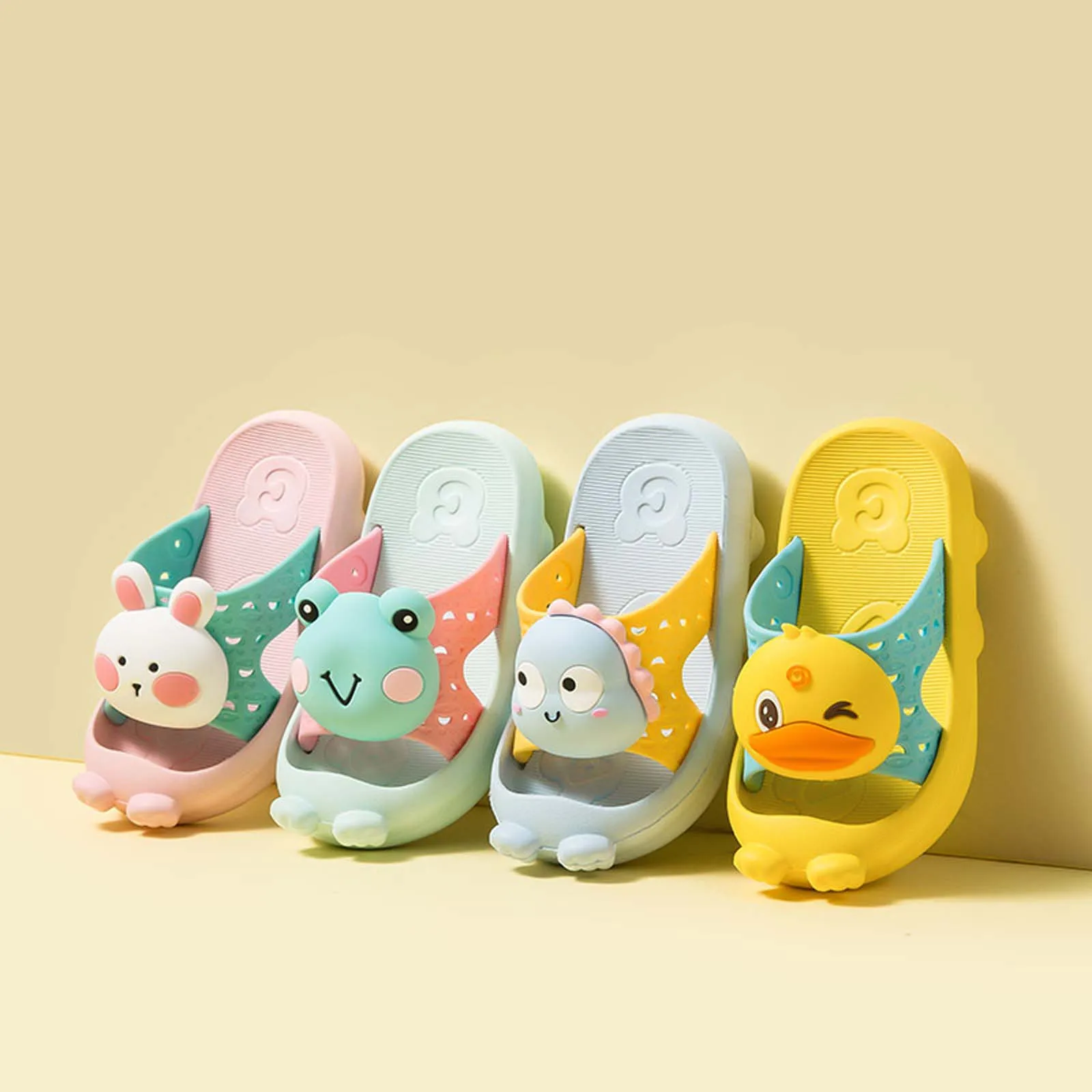 

Cartoons Slippers For Kids Boys Girls Flip Flops Soft-soled Non-slip Eva Male And Female Baby Children's Slippers Summer Sandals