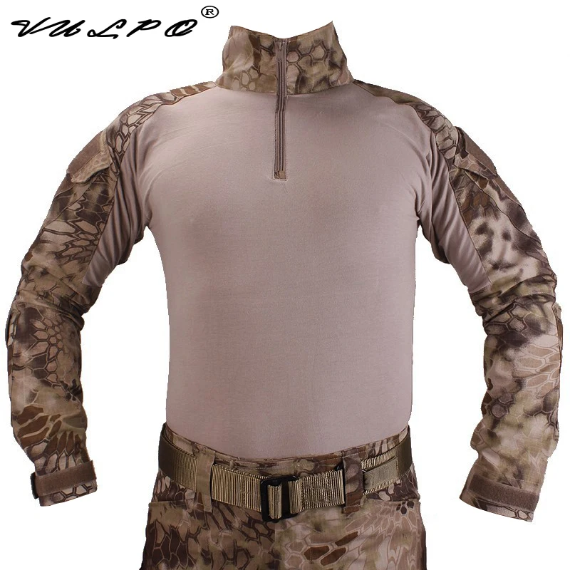 Военная камуфляжная футболка с налокотниками для страйкбола пейнтбола охоты |