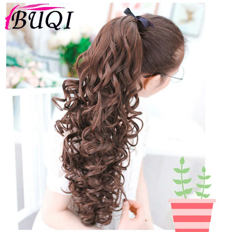 BUQI 22 ''длинный кудрявый хвост для черных женщин винно-красные волосы