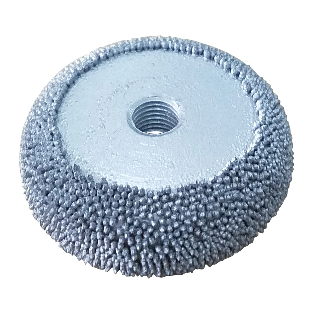 

1pc Aluminum Anodizing Flared Contour Wheel /Cup with Arbor Adaptor & Balance Wheel Removing Rubber Efficiently Buffing Wheel