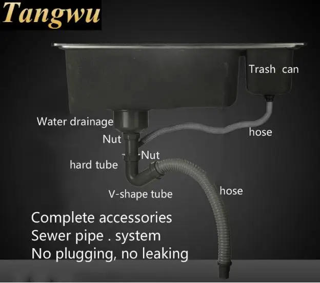 Бесплатная доставка Высококачественная кухонная раковина с одним желобом