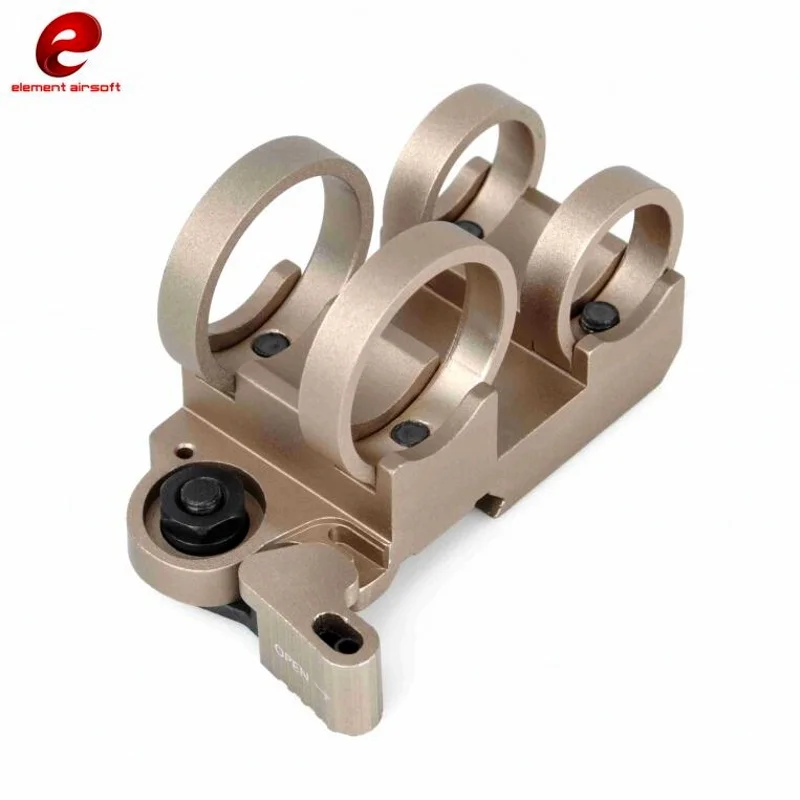 

Element Airsoft 1.04" 0.76" Double Stack Inline Flashlight Mount Hunting Softair Tactical Weapon Gun Light Accessories EX302