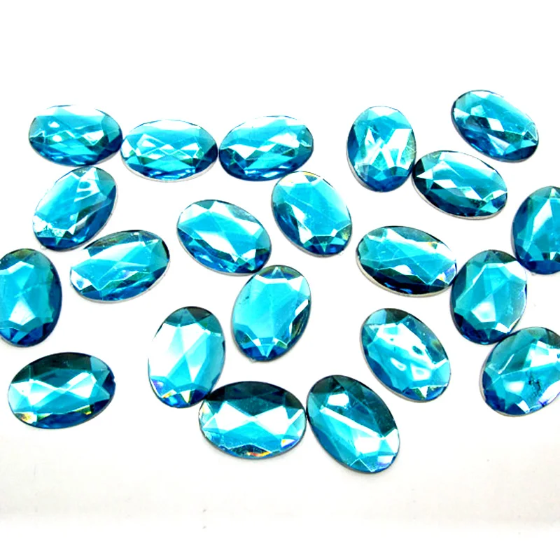 100 шт. Смешанные акриловые овальные задние фонарики для скрапбукинга