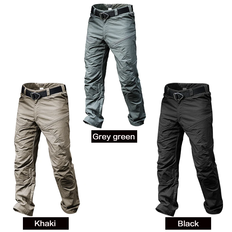 

Cargo Pants Men Elastic Waterproof Army Tactical Military Hiking Trekking Jogger Casual Trousers Sweatpants Streetwear