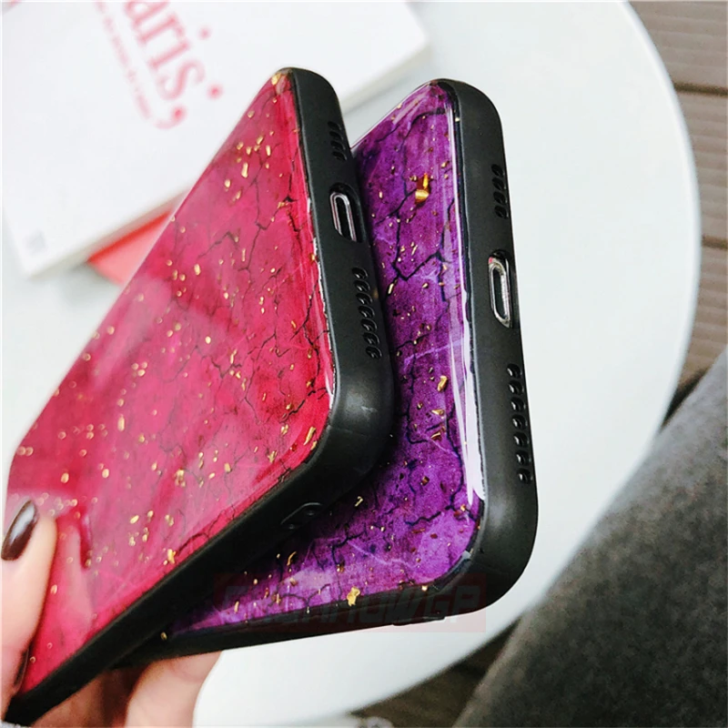 Модный винтажный Чехол для iPhone X XR XS Max роскошный эпоксидный мраморный чехол iphone 8 7