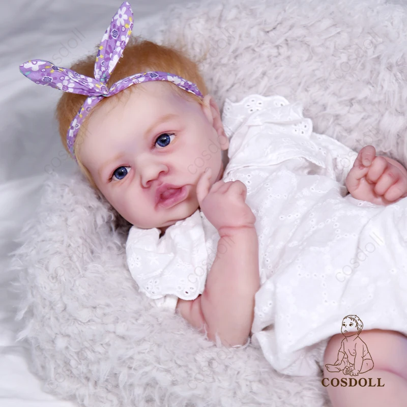 Новейшая модель 57 см 4 7 кг перерожденные куклы Младенцы полный силиконовые
