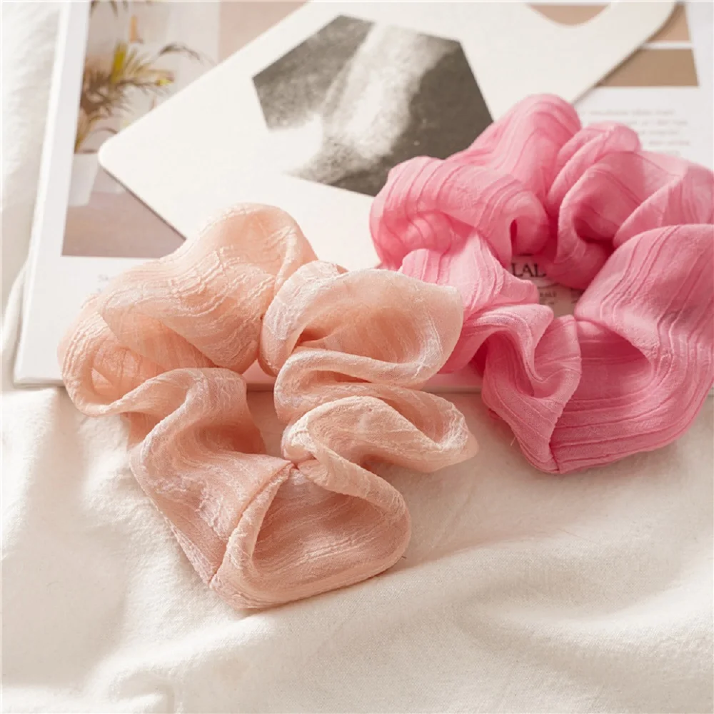 Новое поступление Корейская однотонная резинка для волос прозрачная