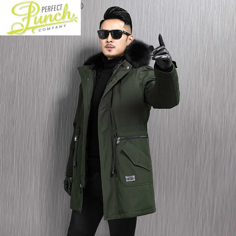 

Мужская зимняя куртка с большим меховым воротником, с капюшоном